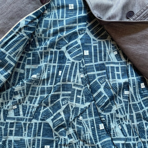 Banana Republic XS Indigo Blue Trench Coat - Picture 4 of 11